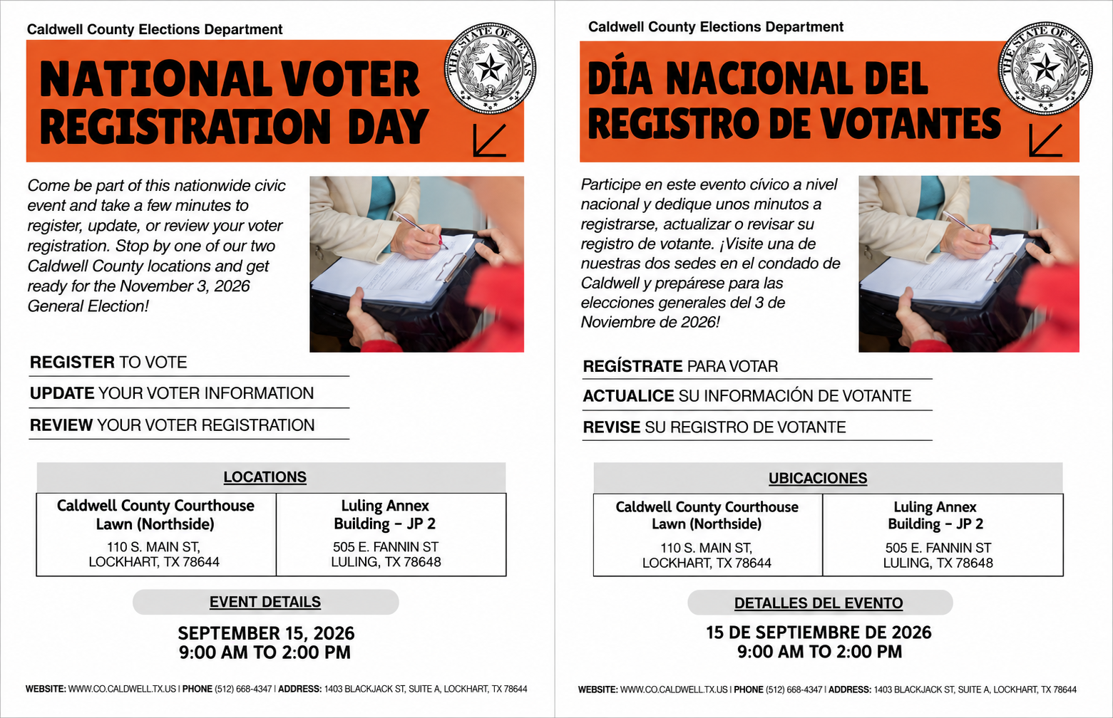 National Voter Registration Day