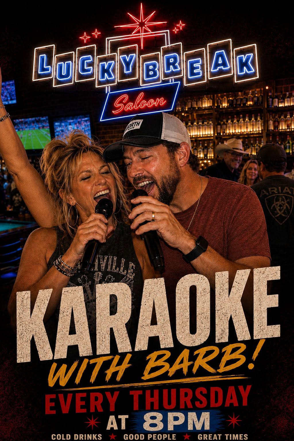 Karaoke with Barb