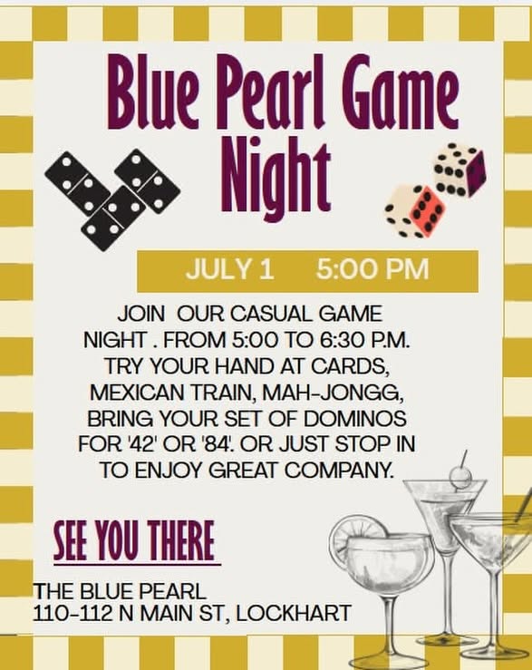 Blue Pearl Game Night