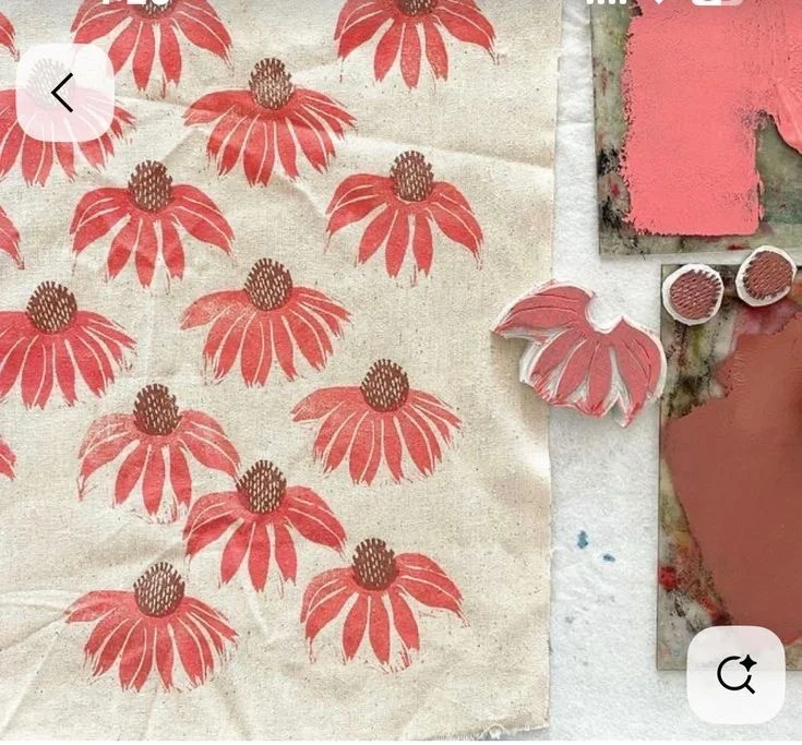 Block Printing Tea Towel Workshop