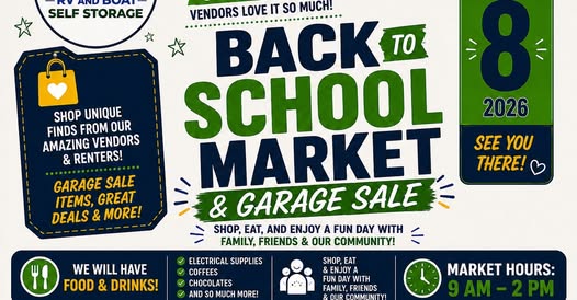 Fen-Tex Back to School Market & Garage Sale