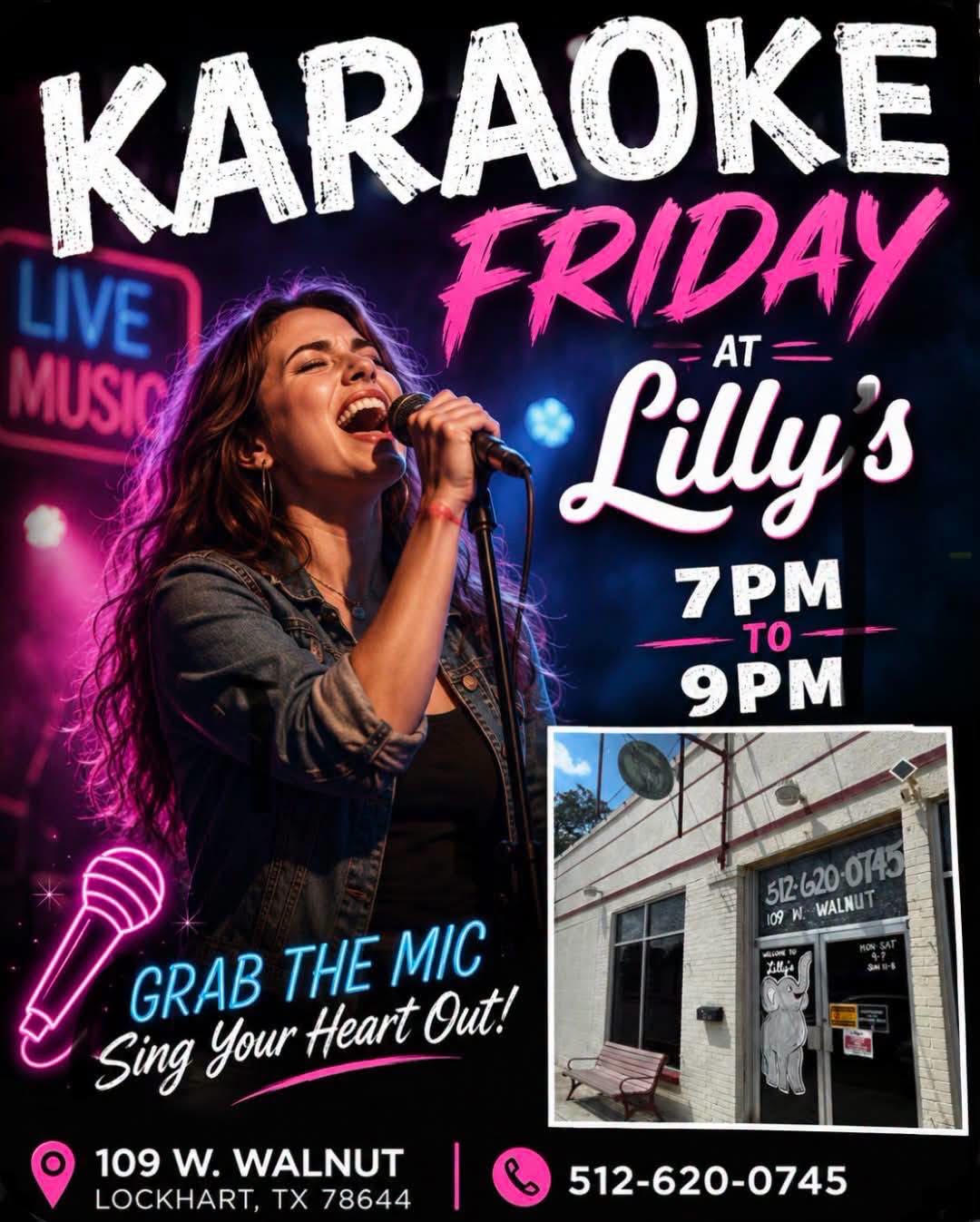 Karaoke Fridays at Lilly's