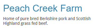 Peach Creek Farm