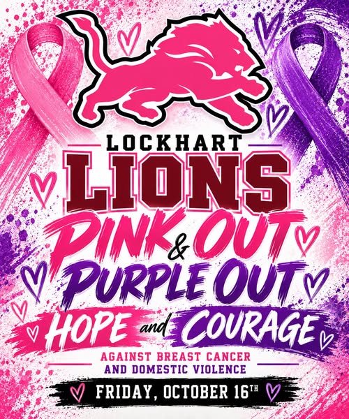 Lockhart Lions Pink Out & Purple Out
