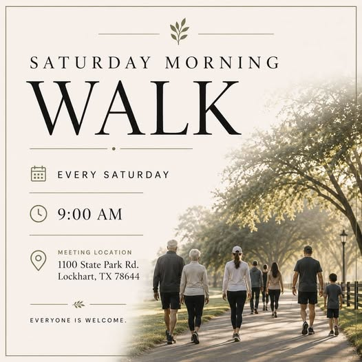 Saturday Morning Walk at Lockhart State Park
