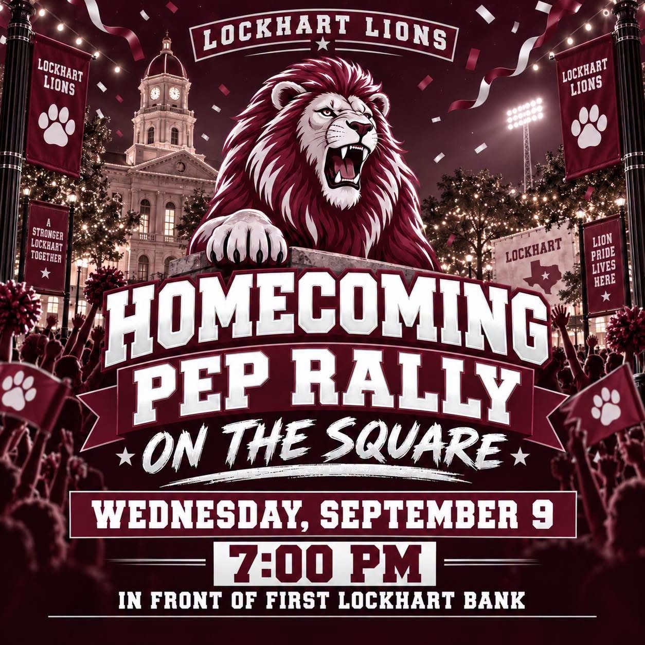 Homecoming Pep Rally on the Square
