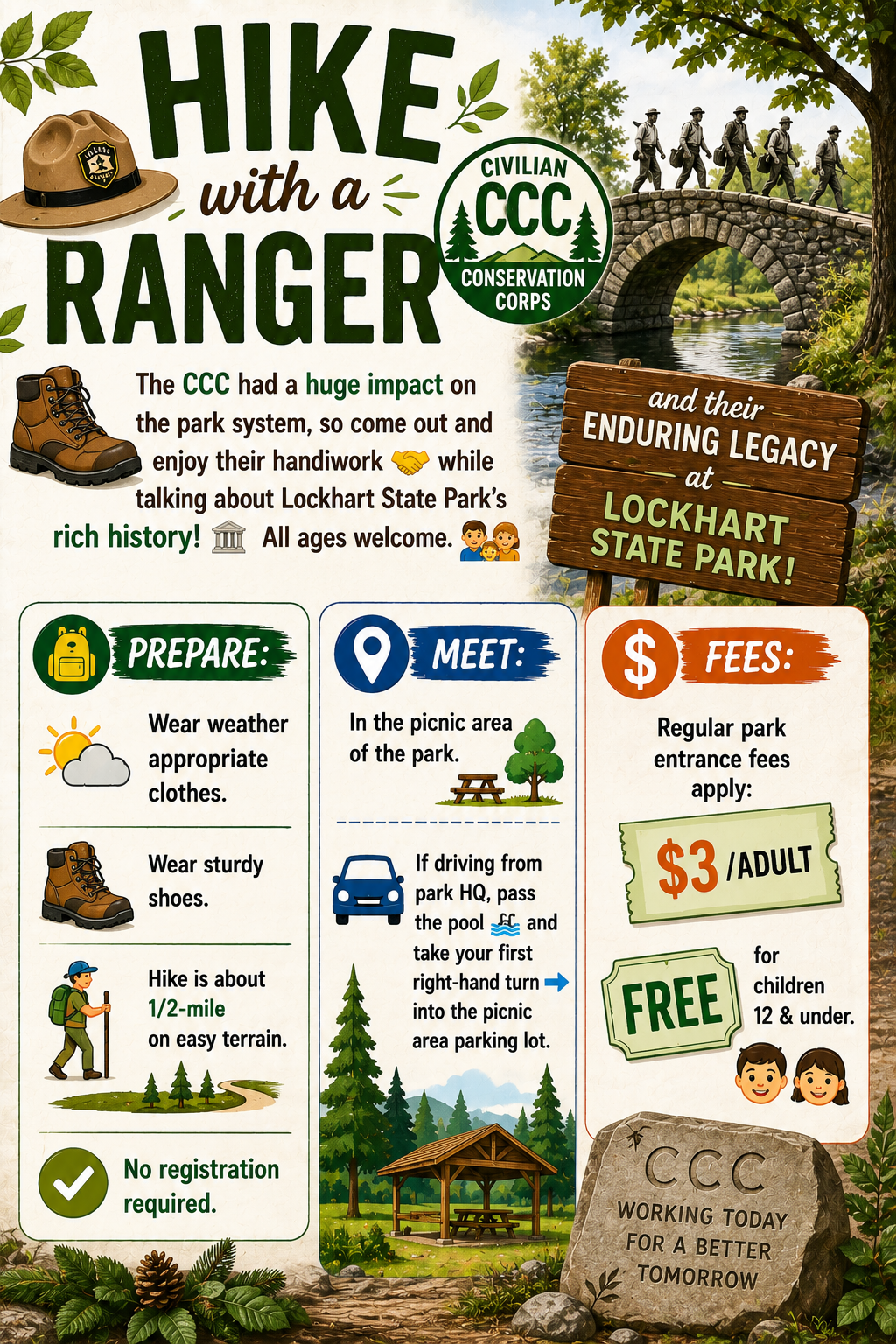 Legacy In Lockhart: Guided Ccc Walk
