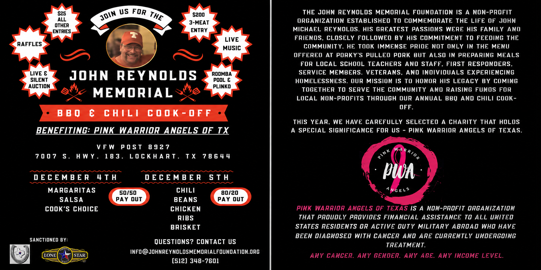 John Reynolds Memorial BBQ & Chili Cook-Off