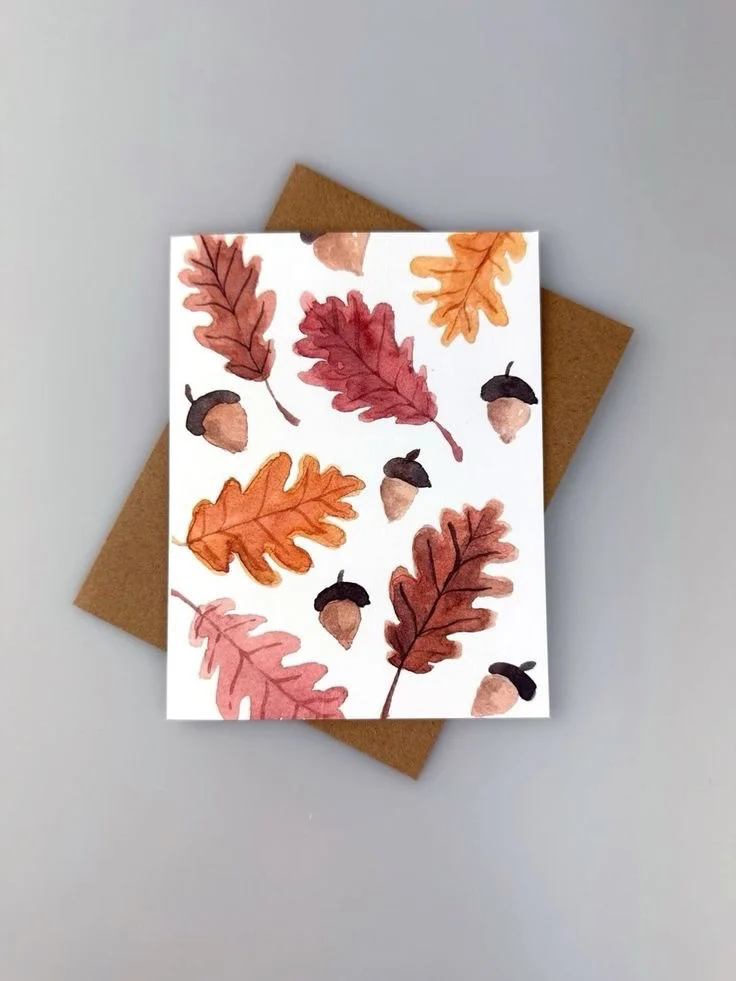 Makers Morning: Fall Watercolor Greeting Cards