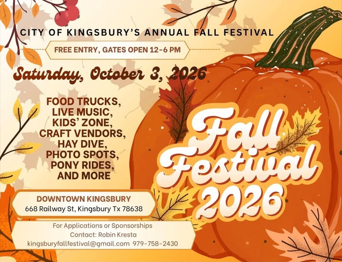 City of Kingsbury Annual Fall Festival