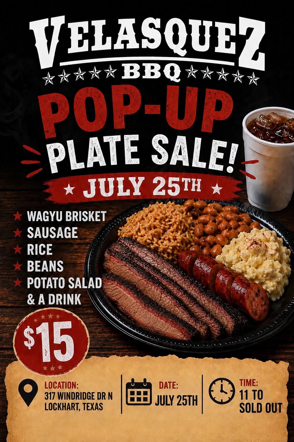 Velasquez Pop-Up Plate Sale