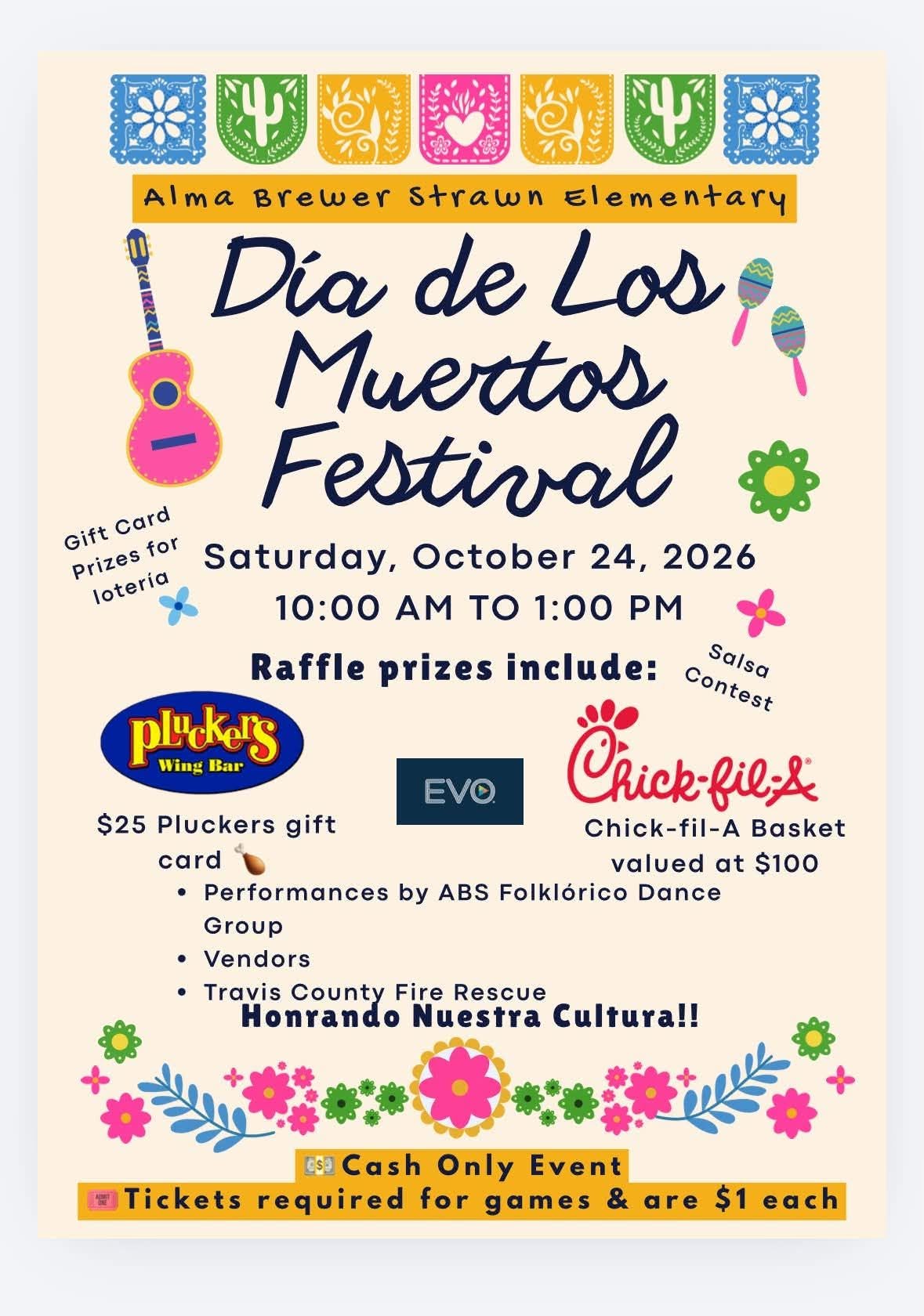 Alma Brewer Strawn Elementary Día de los Muertos Festival 