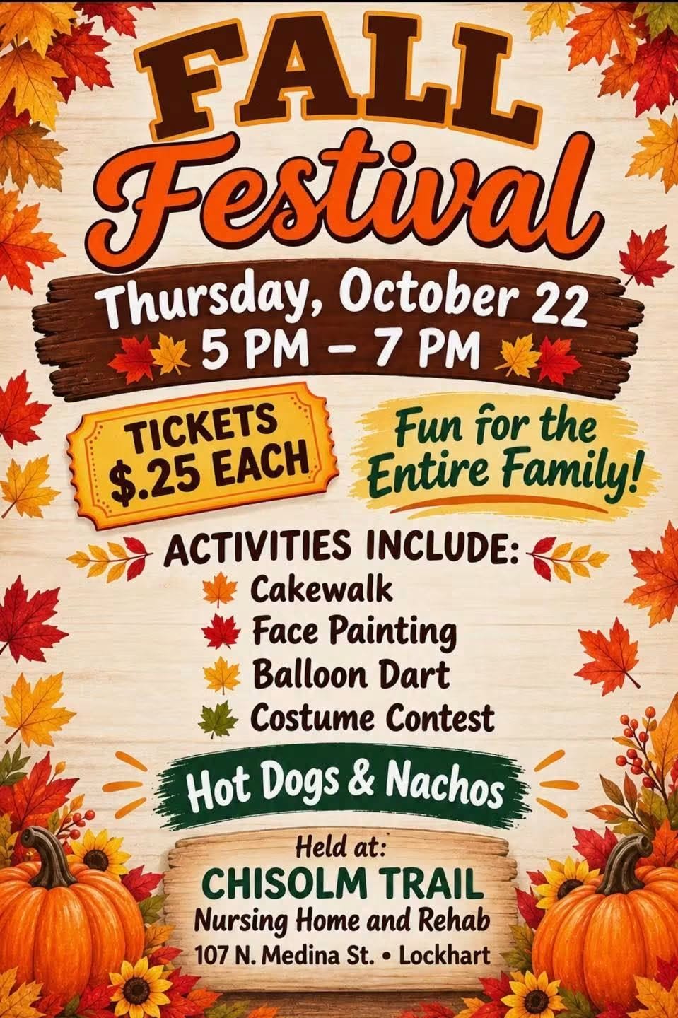 Fall Festival at Chisholm Trail Nursing & Rehabilitation Center