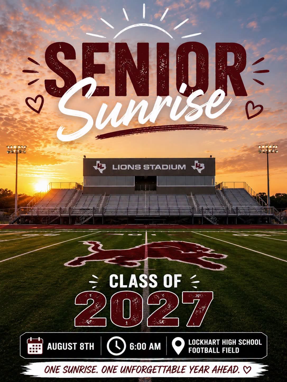 Senior Sunrise - Lockhart High School Class of 2027