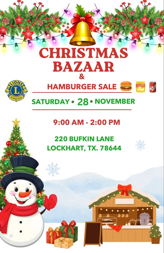 LOCKHART EVENING LION'S CLUB ANNUAL CHRISTMAS BAZAAR