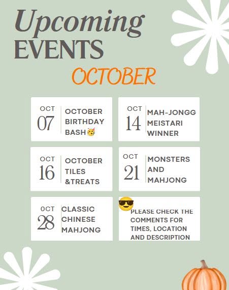 October Mah-jongg --> Monsters & Mah-jongg
