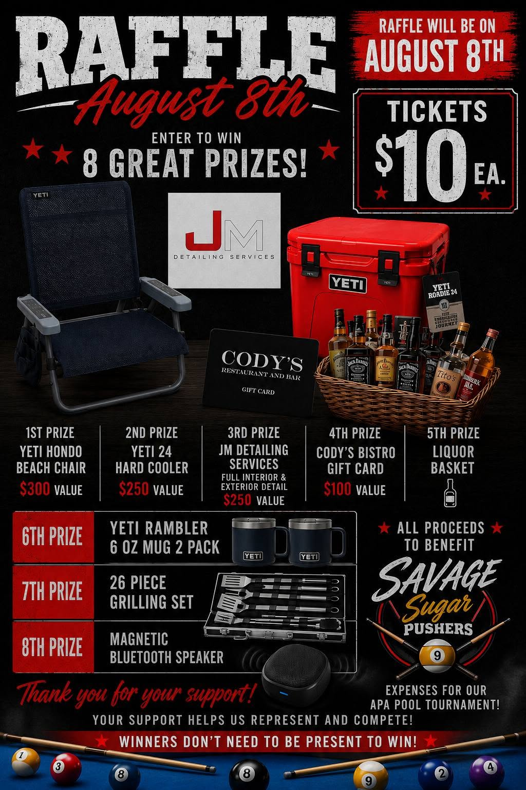 Support the Savage Sugar Pushers Raffle