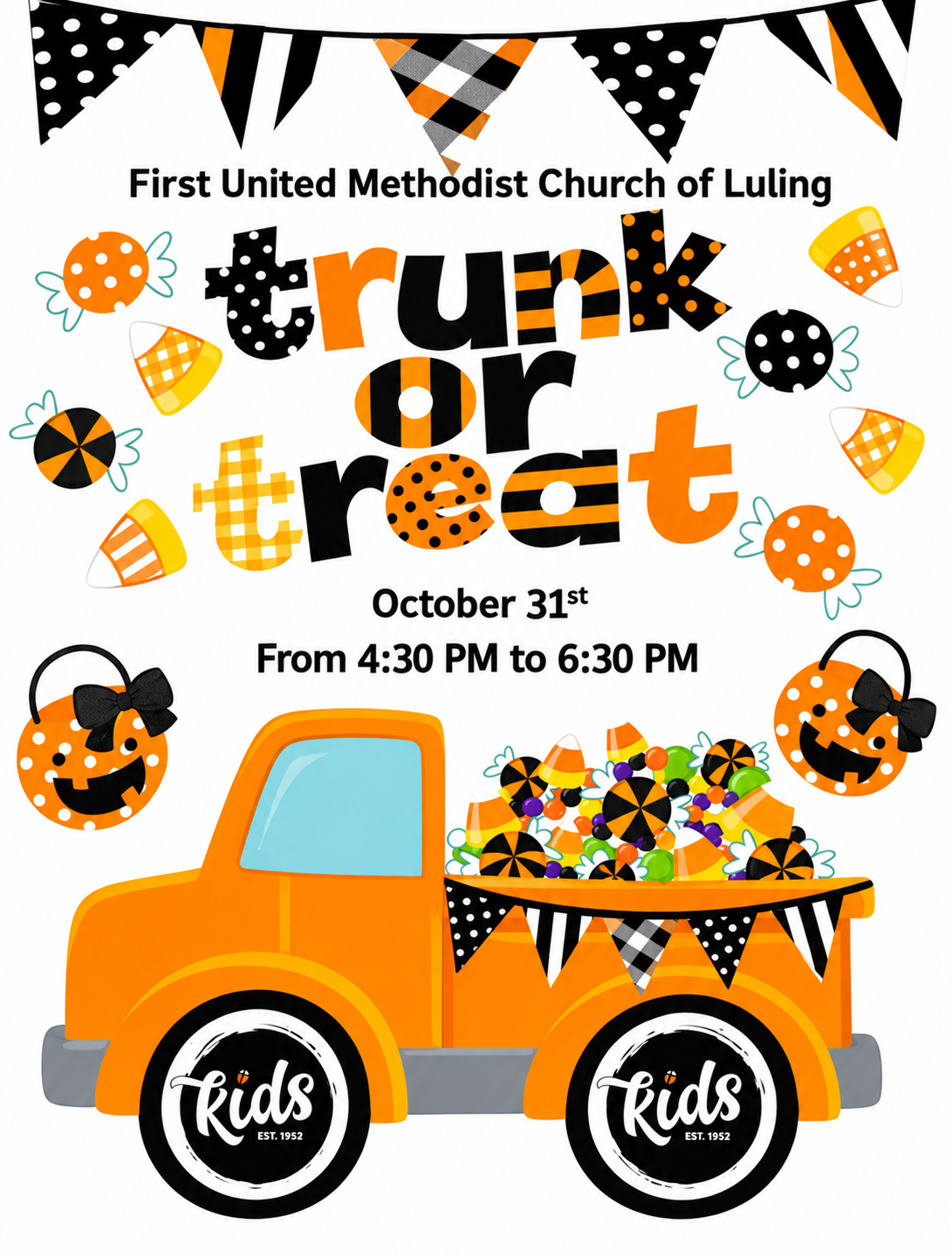 Trunk or Treat at First United Methodist Church of Luling