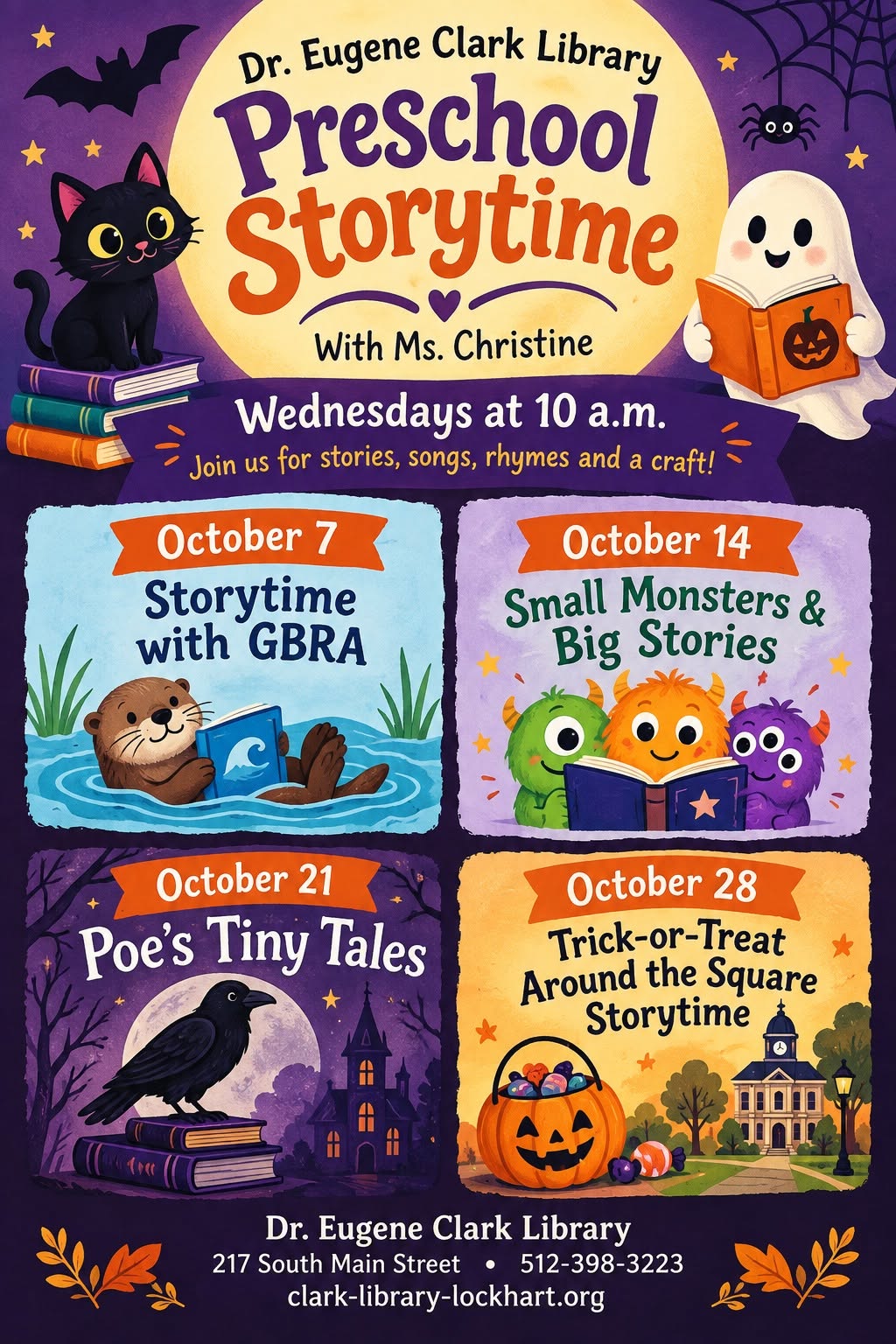 Dr. Eugene Clark Library Preschool Storytime with Ms. Christine