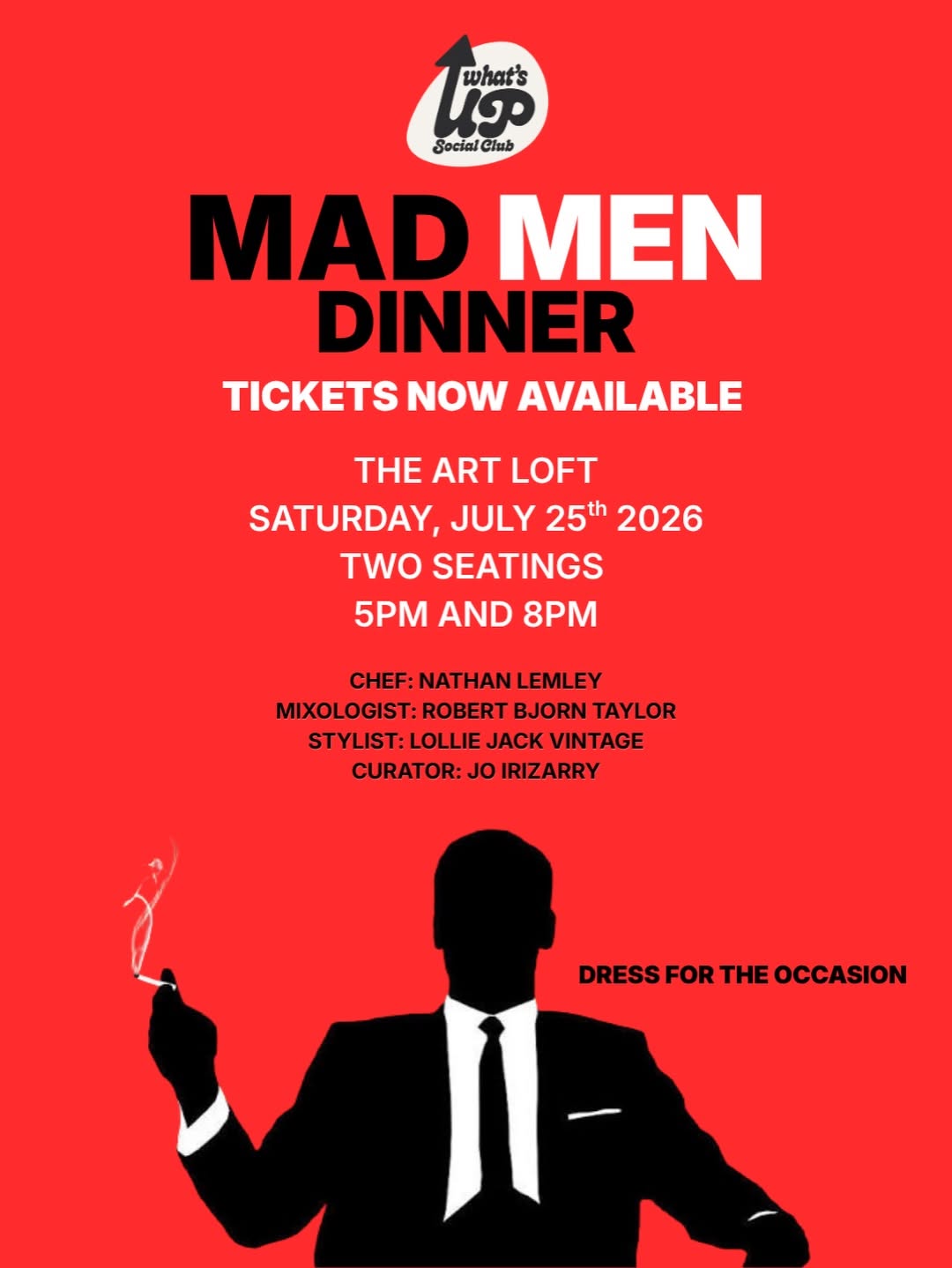 @whatsuplockhart dinner - Mad Men Dinner